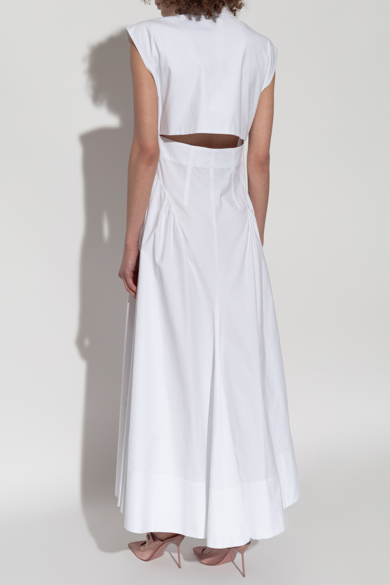 ワンピース SPORTMAX SS25 FABIANA DRESS (2512221092600 001) White Fabiana Long Dress - SPORTMAX - Russocapri